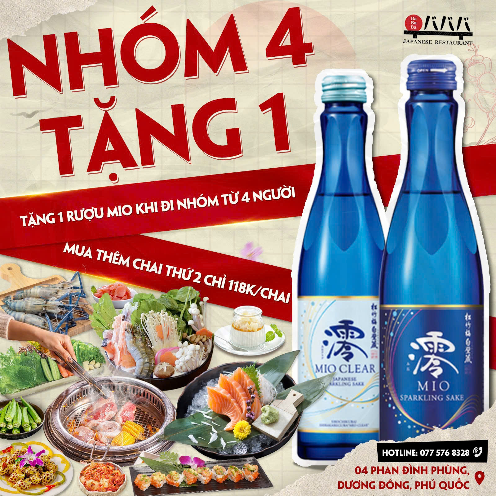 ưu đãi nhóm tặng rượu Mio 