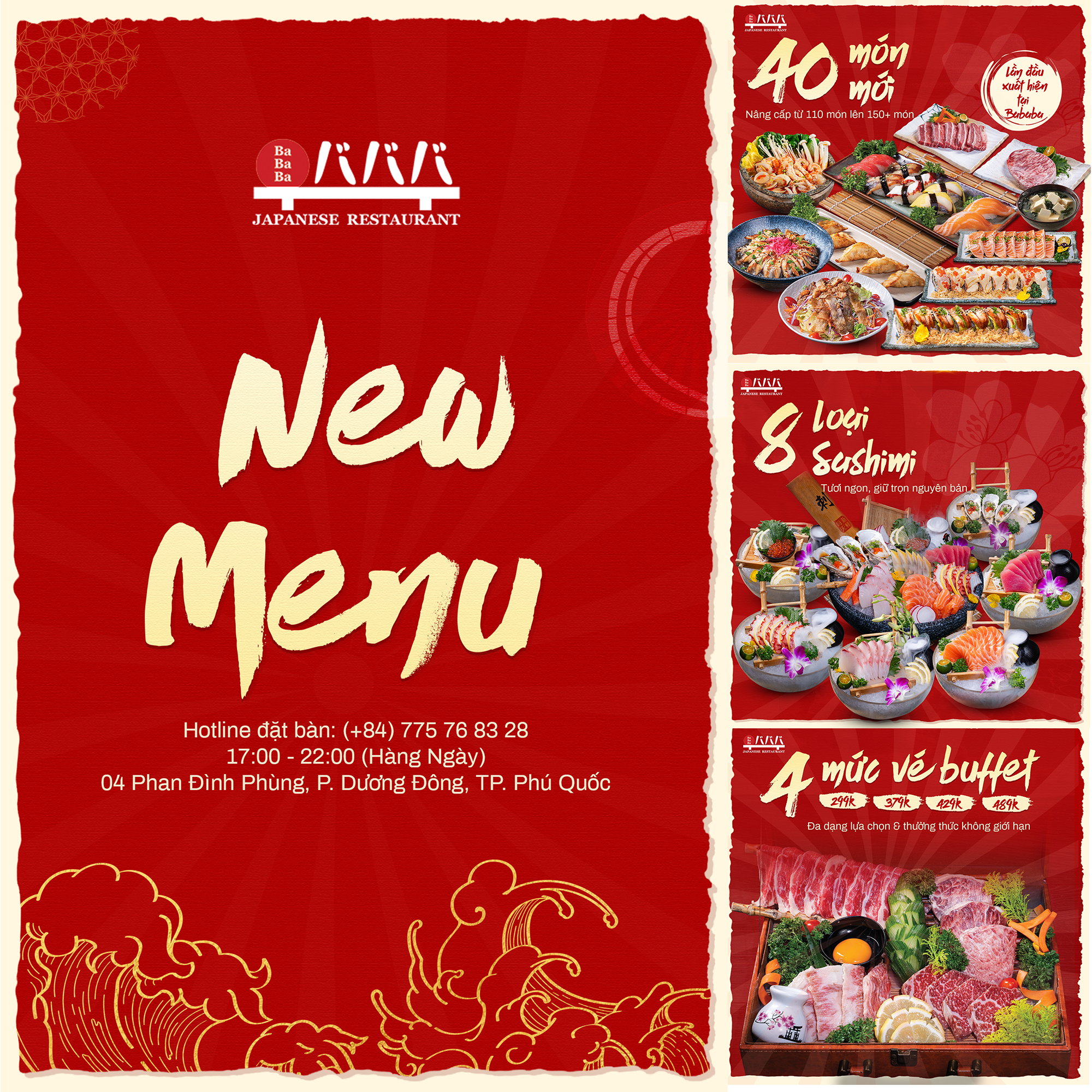 Điểm thay đổi trong menu mới của Bababa